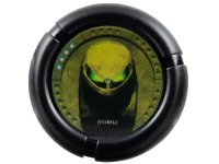 LEGO part Throwing Disk with Bionicle Bamboo Miru Mask Pattern 32171pb005