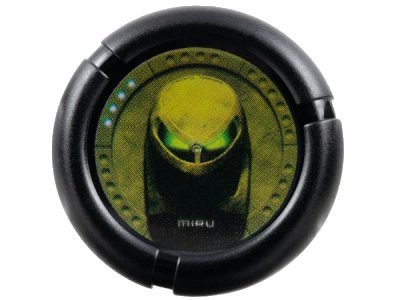 LEGO onderdeel Throwing Disk with Bionicle Bamboo Miru Mask Pattern (32171pb005)