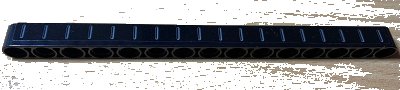 LEGO part Technic, Liftarm Thick 1 x 15 with White lines on Black Background Pattern (Sticker) - Set 42078 (32278pb035)