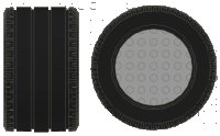 LEGO part Tire 81.8 x 50 Technic Straight Tread 32296
