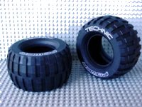 LEGO part Tire Technic Power Puller with 'TECHNIC POWER' White Pattern 32298pb01