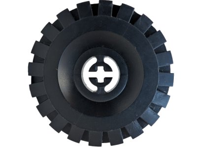 LEGO part Wheel with Split Axle Hole with Black Tire 17 x 43 (3482 / 3634) (3482c03)