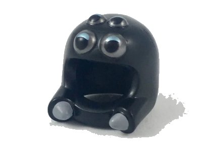 LEGO onderdeel Minifigure, Headgear Head Cover, Costume Spider with Silver Eyes and Light Bluish Gray Mandibles Pattern (35690pb01)