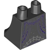 LEGO onderdeel Lower Body, Skirt with Dark Purple Lines and Spider Web Pattern (36036pb019)
