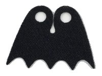LEGO part Minifigure Cape Cloth, Short, Scalloped 5 Points (Batman), Tear-Drop Neck Cut - Spongy Stretchable Fabric 36109