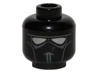 LEGO onderdeel Minifigure, Head Alien with Face Mask with Silver Goggles Pattern (SW V-wing Pilot) 3626pb0809
