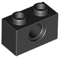 LEGO part Technic, Brick 1 x 2 with Hole 3700