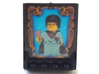 LEGO onderdeel Door 2 x 5 x 5 Swivel, Bracket Base with HP Sorcerer's Stone Reflection Pattern (Sticker) - Set 4702 40249px1