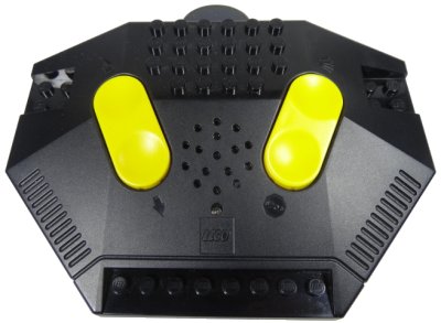 LEGO onderdeel Electric, Train 9V RC Train Remote Control, Dark Bluish Gray Bottom, Yellow Buttons (40529c01)