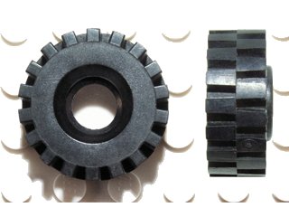 LEGO part Tire 21mm D. x 9mm Offset Tread Medium (4084)