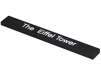LEGO part Tile 1 x 8 with 'The Eiffel Tower' Pattern (4162pb106)