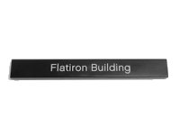 LEGO part Tile 1 x 8 with 'Flatiron Building' Pattern 4162pb125