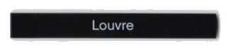 LEGO part Tile 1 x 8 with 'Louvre' Pattern (4162pb131)