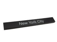 LEGO part Tile 1 x 8 with 'New York City' Pattern 4162pb135