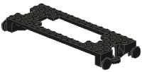 LEGO part Train Base 6 x 16 Cutout 4178
