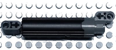 LEGO onderdeel Technic Linear Actuator with Dark Bluish Gray Ends, Type 2 (43097c01)