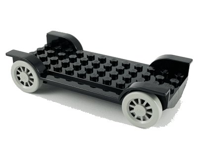 LEGO onderdeel Fabuland Car Chassis 6 x 12 without Hitch (4362c01)