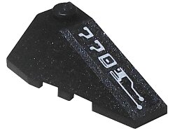 LEGO onderdeel Wedge 4 x 2 Triple Right with '7703' Circuitry Pattern (Sticker) - Set 7703 (43711pb06)