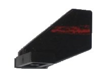 LEGO part Tail Shuttle, Small with Space Police 3 Random Red Stripe Pattern on Left Side (Sticker) - Set 5970 44661pb009
