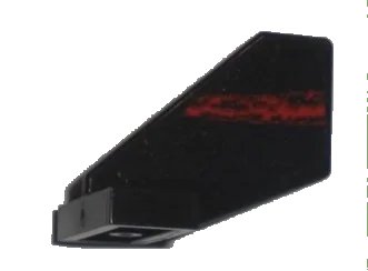 LEGO onderdeel Tail Shuttle, Small with Space Police 3 Random Red Stripe Pattern on Left Side (Sticker) - Set 5970 (44661pb009)