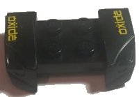 LEGO part Vehicle, Mudguard 2 x 4 with Headlights Overhang with Yellow 'oxide' Pattern on Both Sides (Stickers) - Set 8681 44674pb26