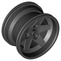 LEGO part Wheel 56mm D. x 34mm Technic Racing Medium, 3 Pin Holes (44772)