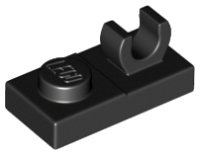 LEGO part Plate, Modified 1 x 2 with Open O Clip on Top 44861