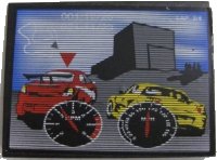 LEGO part Slope 10 6 x 8 with Racing Cars RPM & MPH on Monitor Pattern (Sticker) - Set 8682 4515pb026