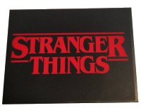 LEGO onderdeel Slope 10 6 x 8 with Red 'STRANGER THINGS' on Black Background Pattern (Sticker) - Set 75810 4515pb058