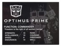 LEGO onderdeel Slope 10 6 x 8 with Optimus Prime Pattern (Sticker) - Set 10302 4515pb070