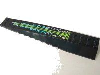 LEGO part Wedge 16 x 4 Triple Curved with Reinforcements with Iridescent Mirrored Circuitry Pattern (Sticker) - Set 7644 45301pb042