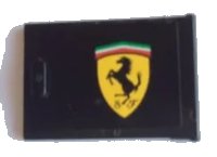 LEGO onderdeel Container, Cupboard 2 x 3 x 2 Door with Ferrari Logo Pattern Right (Sticker) - Set 8144 4533pb026R