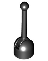 LEGO part Antenna Small Base with Black Lever (4592 / 4593) 4592c02
