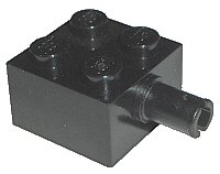 LEGO part Brick, Modified 2 x 2 with Pin and No Axle Hole 4730