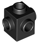 LEGO onderdeel Brick, Modified 1 x 1 with Studs on 4 Sides 4733