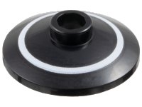 LEGO part Dish 2 x 2 Inverted (Radar) with White Ring Pattern 4740pb038