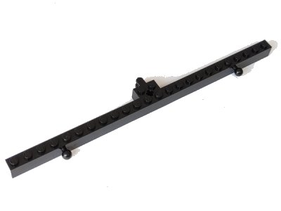 LEGO part Hinge Brick 2 x 24 Locking with 2 Fingers Horizontal on Side and 2 Tow Ball (47978)