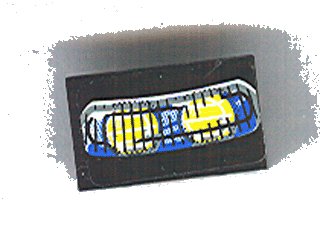 LEGO part Panel 1 x 2 x 1 with Motorcycle Headlights Pattern (Sticker) - Set 8251 (4865pb020)