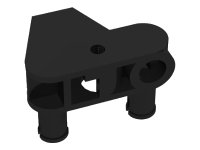 LEGO part Bionicle Rhotuka Connector Block 1 x 3 x 2 with 2 Pins and Axle Hole 50901