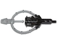 LEGO part Bionicle Weapon Hordika Beast Summoner with Molded Pearl Light Gray Flexible End Pattern 50937pb01
