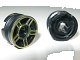 LEGO onderdeel Wheel 11mm D. x 6mm with 5 Spokes with Gold Outline Pattern (50944pb02)