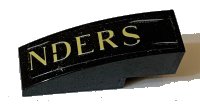 LEGO part Slope, Curved 3 x 1 with 'NDERS' Pattern (Sticker) - Set 75978 50950pb155