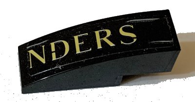 LEGO part Slope, Curved 3 x 1 with 'NDERS' Pattern (Sticker) - Set 75978 (50950pb155)