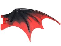 LEGO onderdeel Dragon Wing 19 x 11 with Marbled Red Trailing Edge Pattern 51342pb07