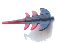 LEGO onderdeel Dragon Tail Barbed with Marbled Red Pattern 51874pb02