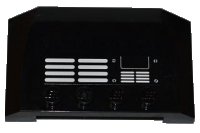 LEGO onderdeel Wedge 4 x 6 x 2/3 Triple Curved with Grille, Panel and 4 Screws Pattern (Sticker) - Set 4203 52031pb052