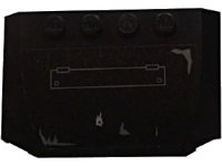 LEGO part Wedge 4 x 6 x 2/3 Triple Curved with Hatch and Damage Marks Pattern (Sticker) - Set 5972 52031pb064