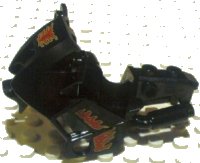 LEGO part Motorcycle Fairing, City with Red and Yellow Flames Pattern on Both Sides (Stickers) - Set 7993 52035pb05