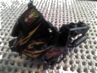 LEGO part Motorcycle Fairing, City with Red and Yellow Flames and Number 13 Pattern (Stickers) - Set 8896 52035pb07