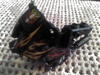 LEGO part Motorcycle Fairing, City with Red and Yellow Flames and Number 13 Pattern (Stickers) - Set 8896 (52035pb07)